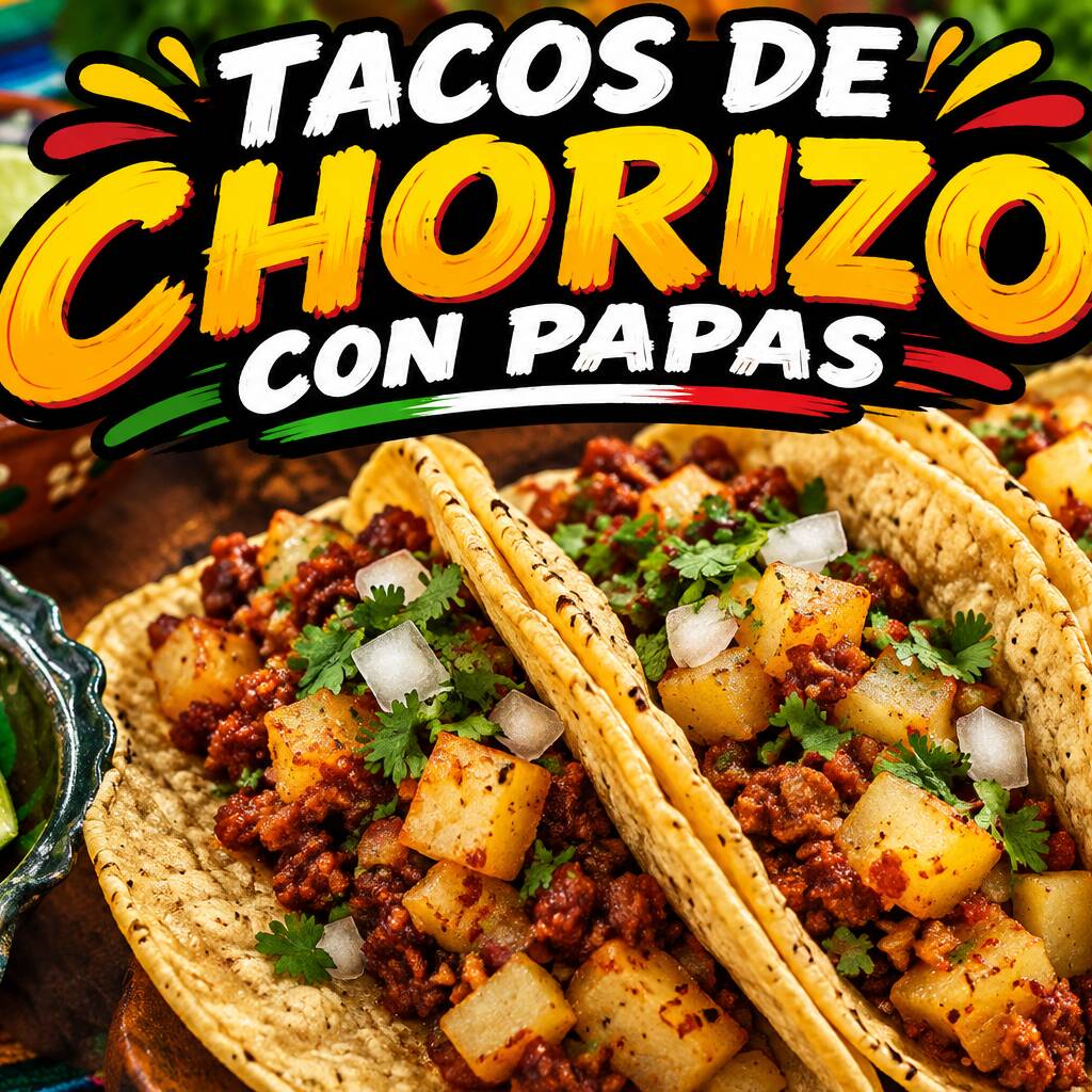 Tacos Papas con choriso