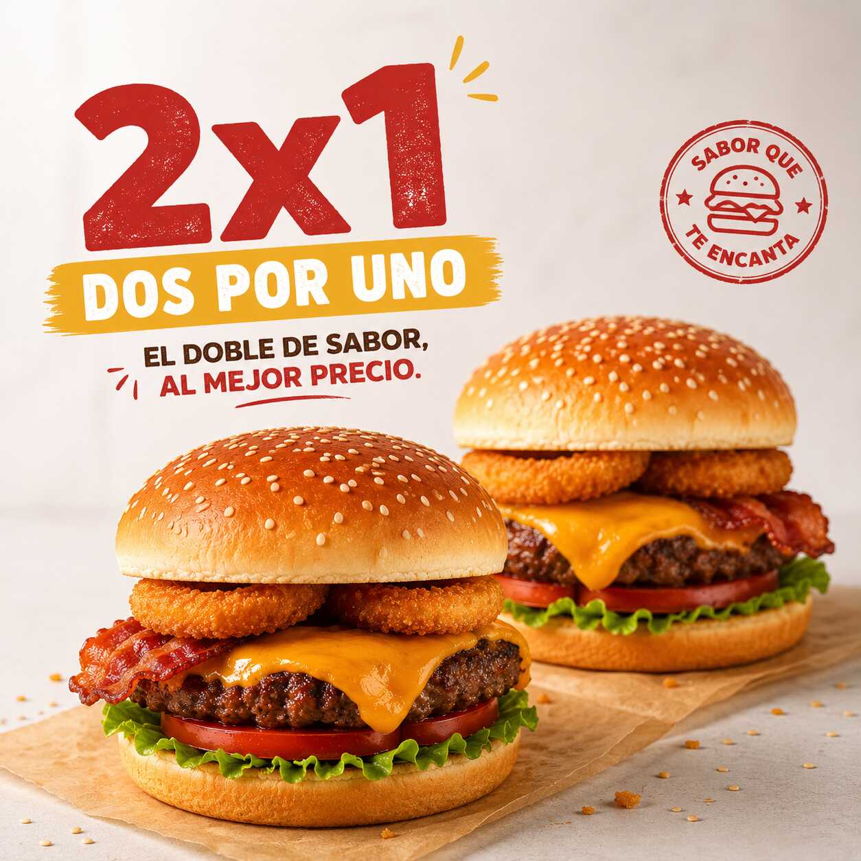 Texana Burger 2x1