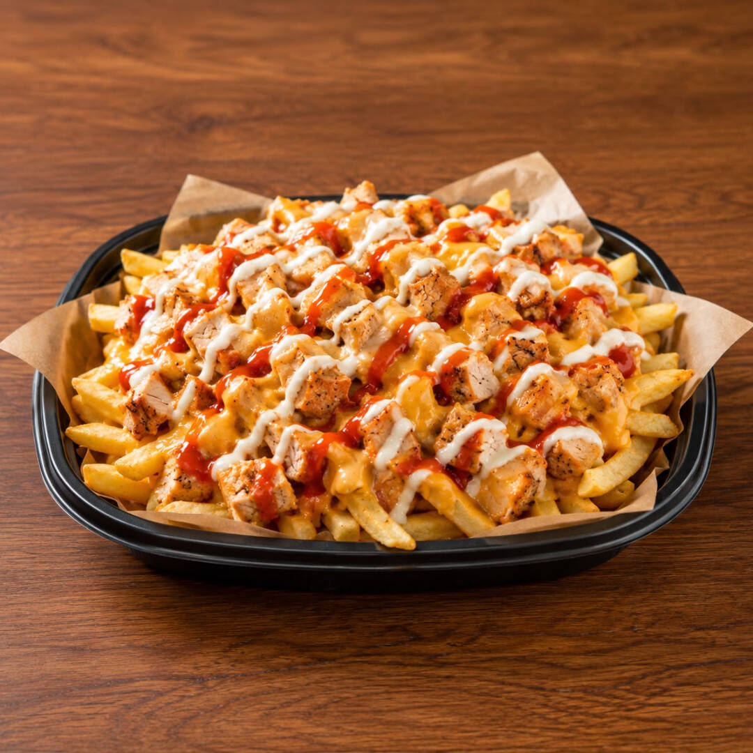 Papas Especiales con Pollo y Queso