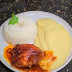 Puré con Pollo al Horno