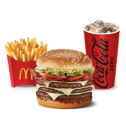 McTrío Mediano Grands BBQ Bacon Triple