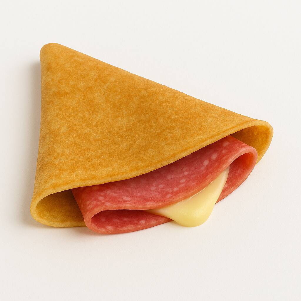 Crepa de Salami con Queso
