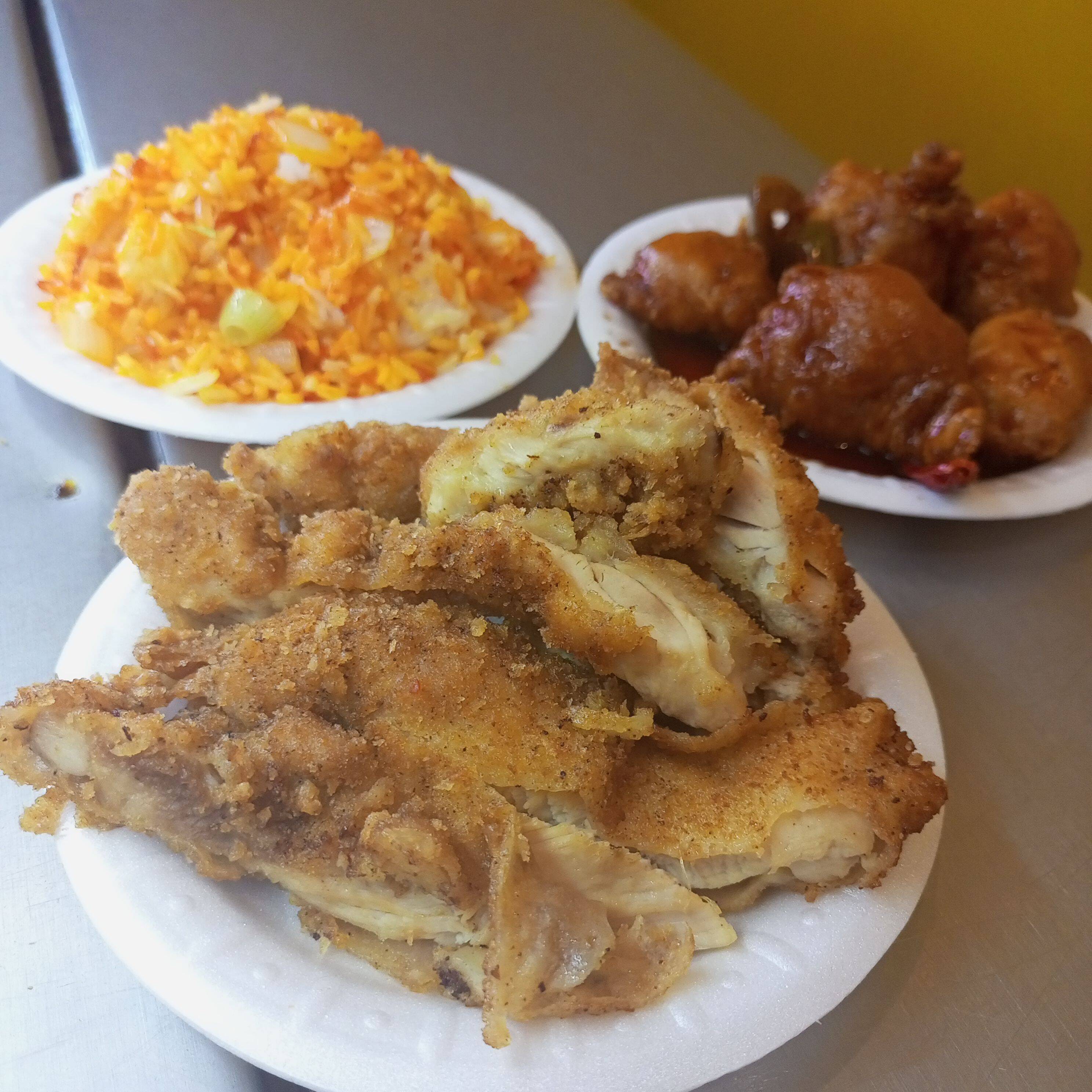 Arroz/Espaguetti y 2 guisados