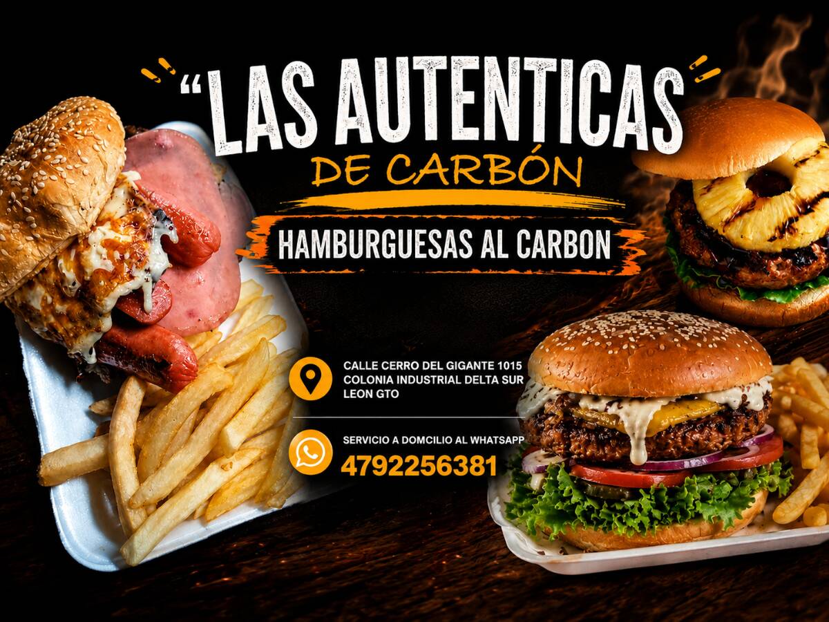 Las Autenticas Hamburguesas Al Carbon