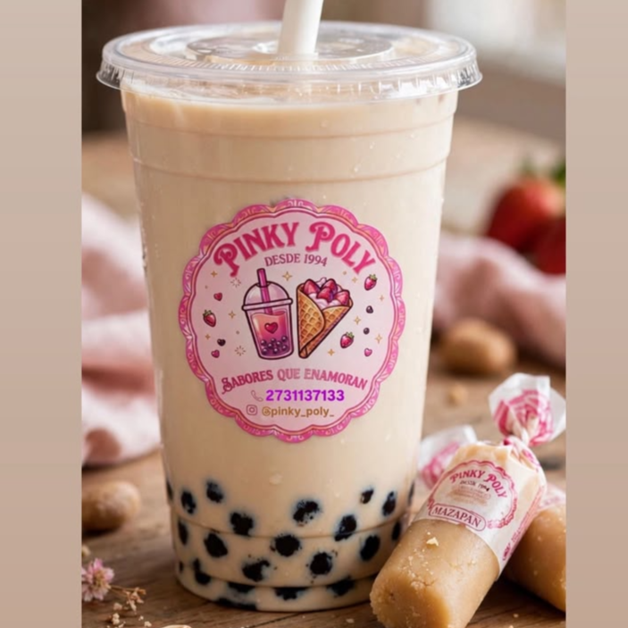 Pinky Boba Mazapán