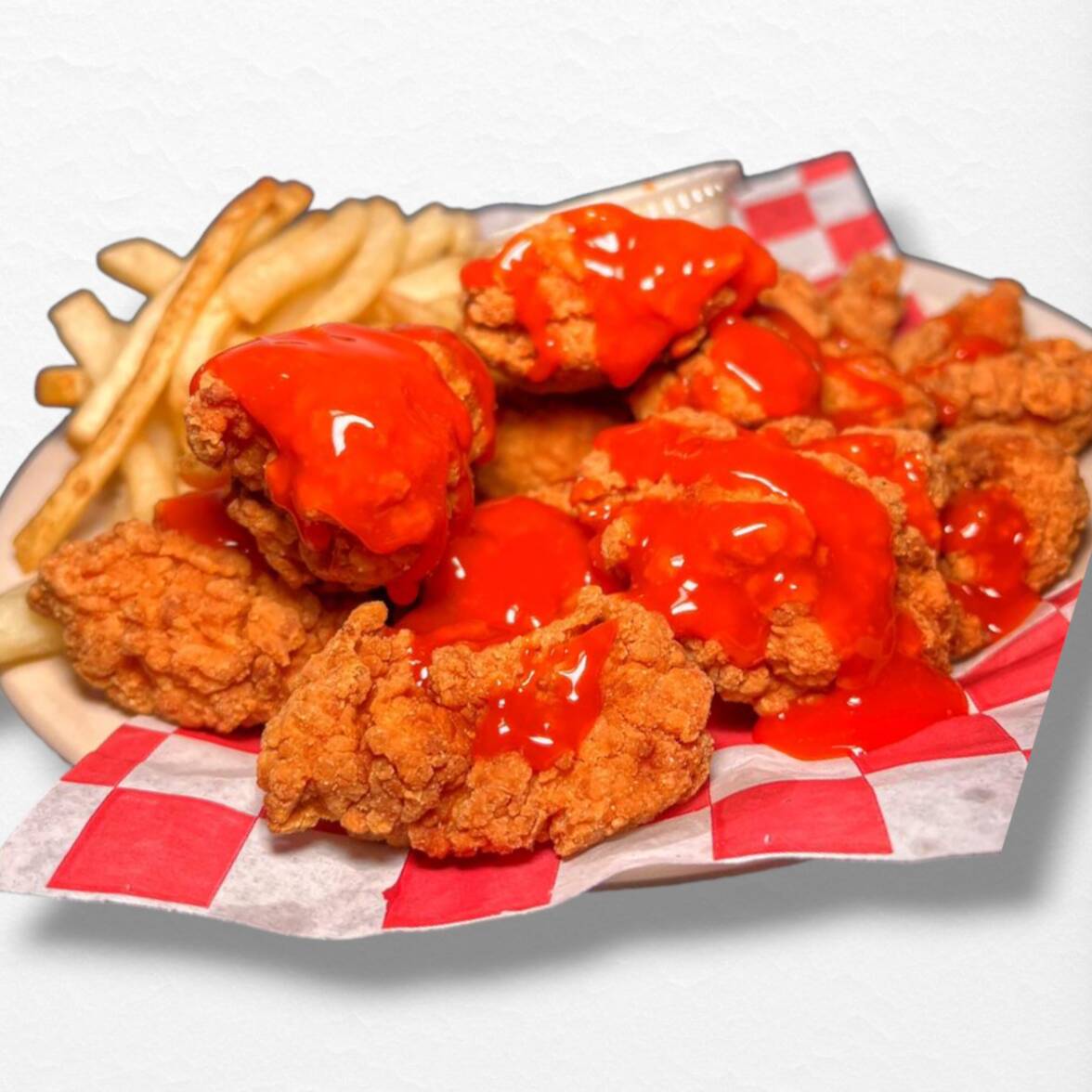 Boneless Buffalo con Papas