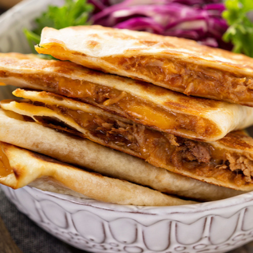 4 Quesadillas de Harina con Barbacoa
