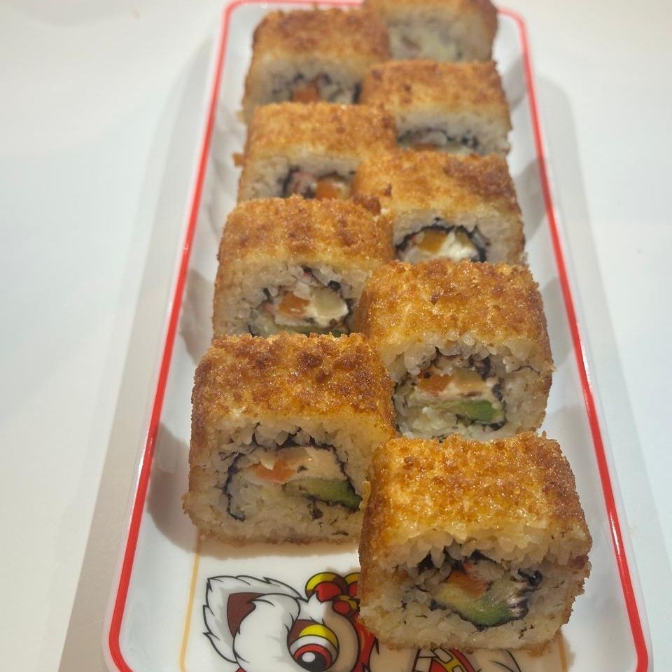 Un Rollo de Sushi Empanizado