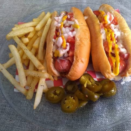 Hotdogs (orden de 2) mas papas a la francesa