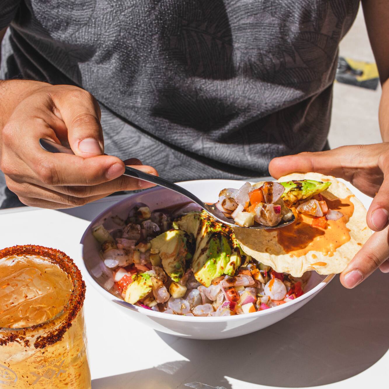 Ceviche de Camarón Crudo