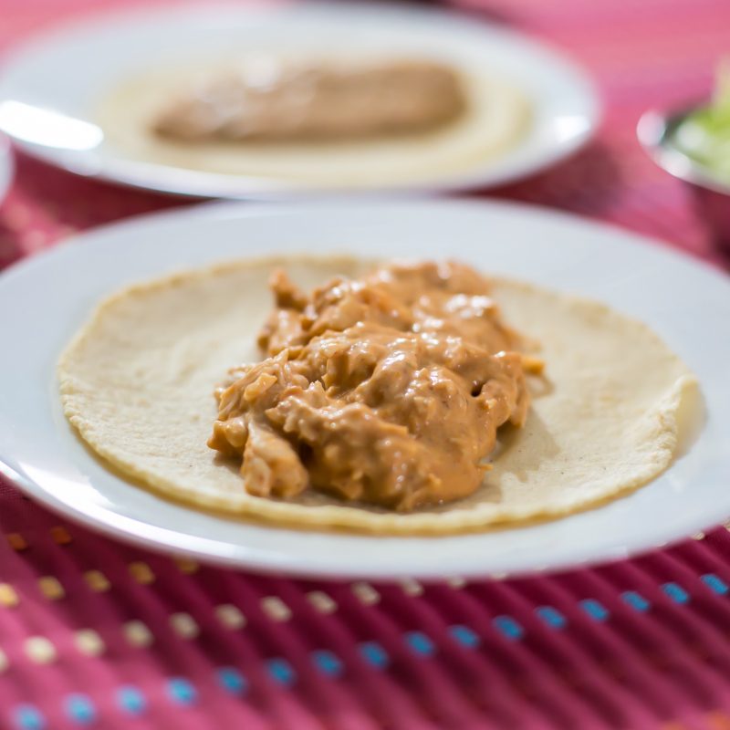 Taco Pollo Chipotle Tortilla Doble