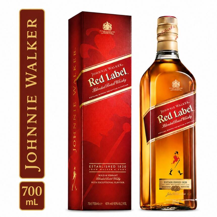 Botella Whisky Johnnie Walker Red Label 700ml