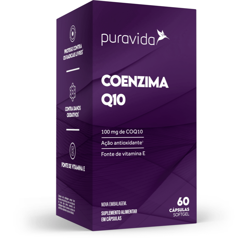 A Coq10 de 100 mg da Puravida está combinada com a Vitamina E natural. Coenzima Q10 pode diminuir o estresse oxidativo e aumentar a atividade de enzimas antioxidantes. Por isso é abundante no organismo, que necessita da Coenzima Q10 para praticamente todas as funções do corpo, inclusive o funcionamento adequado de órgãos vitais.Coração, rins, pulmões e fígado têm concentrações maiores desta substância, que também está sua função como antioxidante e no combate aos radicais livres.IngredientesD - alfa tocoferol, óleo de oliva e coenzima Q10. Composição cápsula: gelatina, água purificada, glicerina e corante natural urucum.Não Contém Glúten