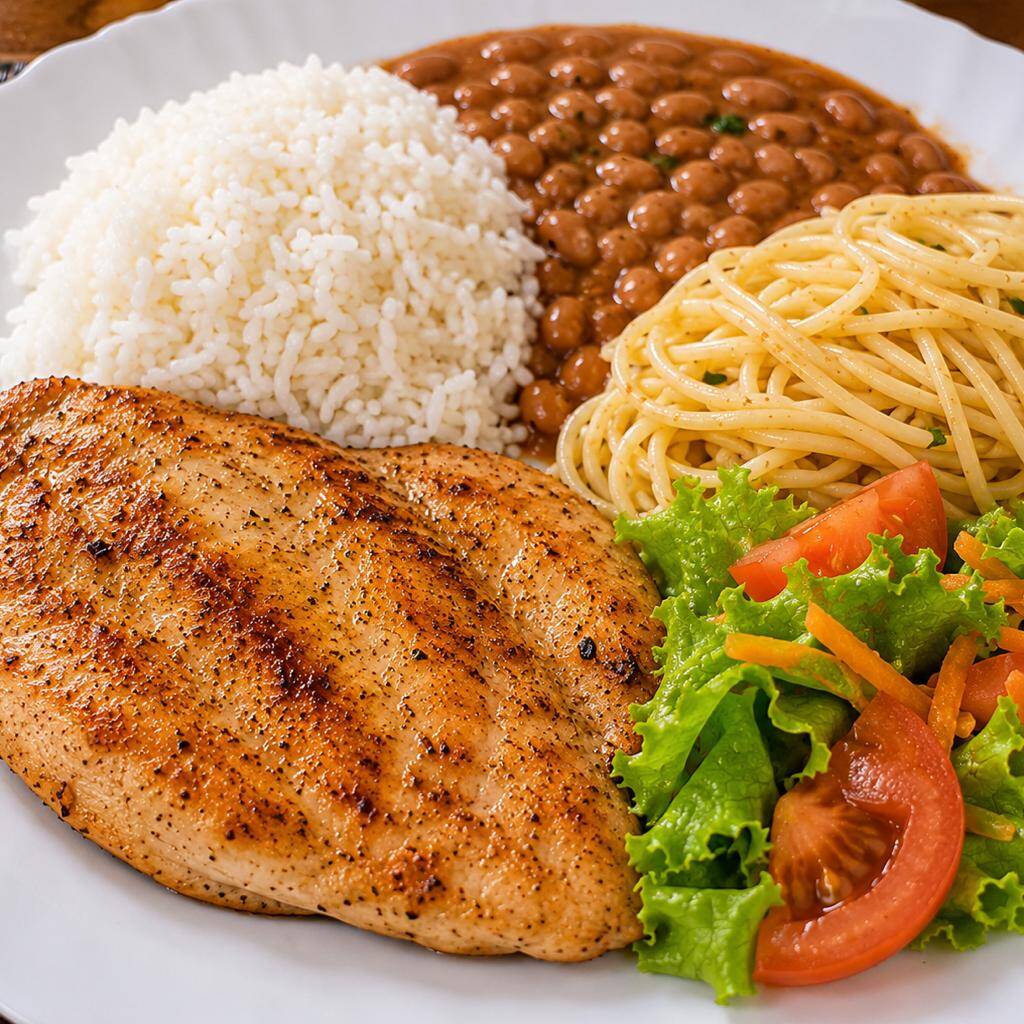 ACOMPANHA ARROZ, FEIJÃO, MACARRÃO E SALADA
MARMITA 102