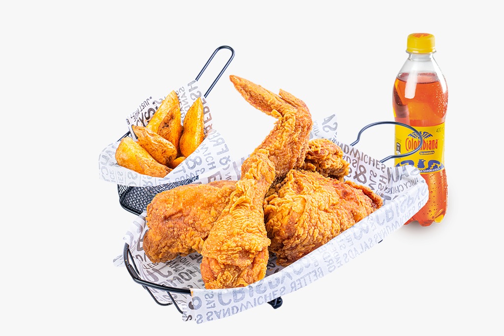 COMBO MEDIO POLLO APANADO OFERTA