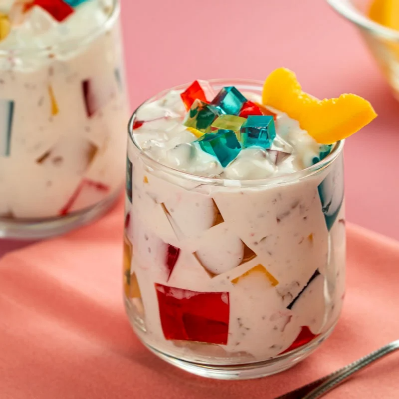 Gelatina de colores con panditas