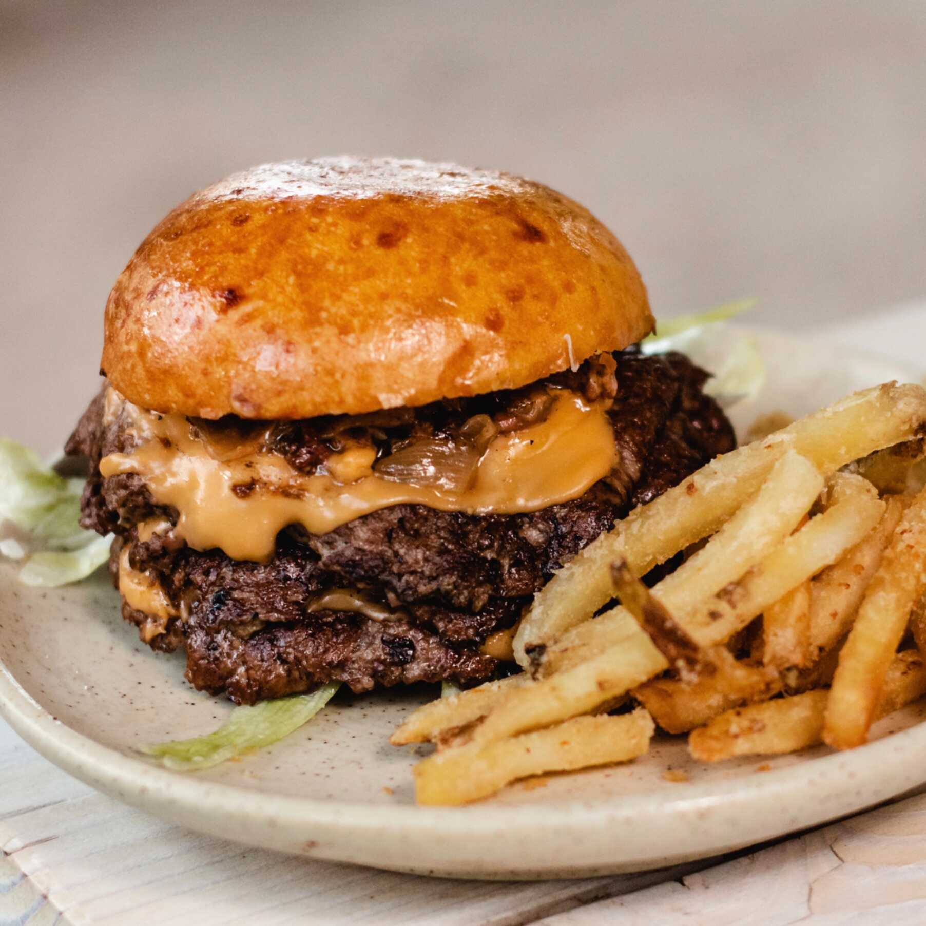 Double Smash Cheese Burger