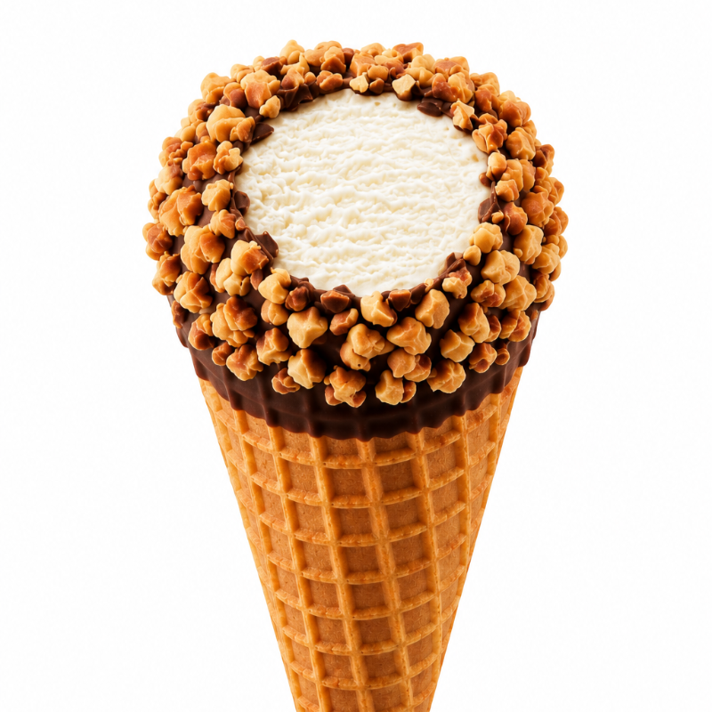 Cono de Nieve Cacahuate con Vainilla