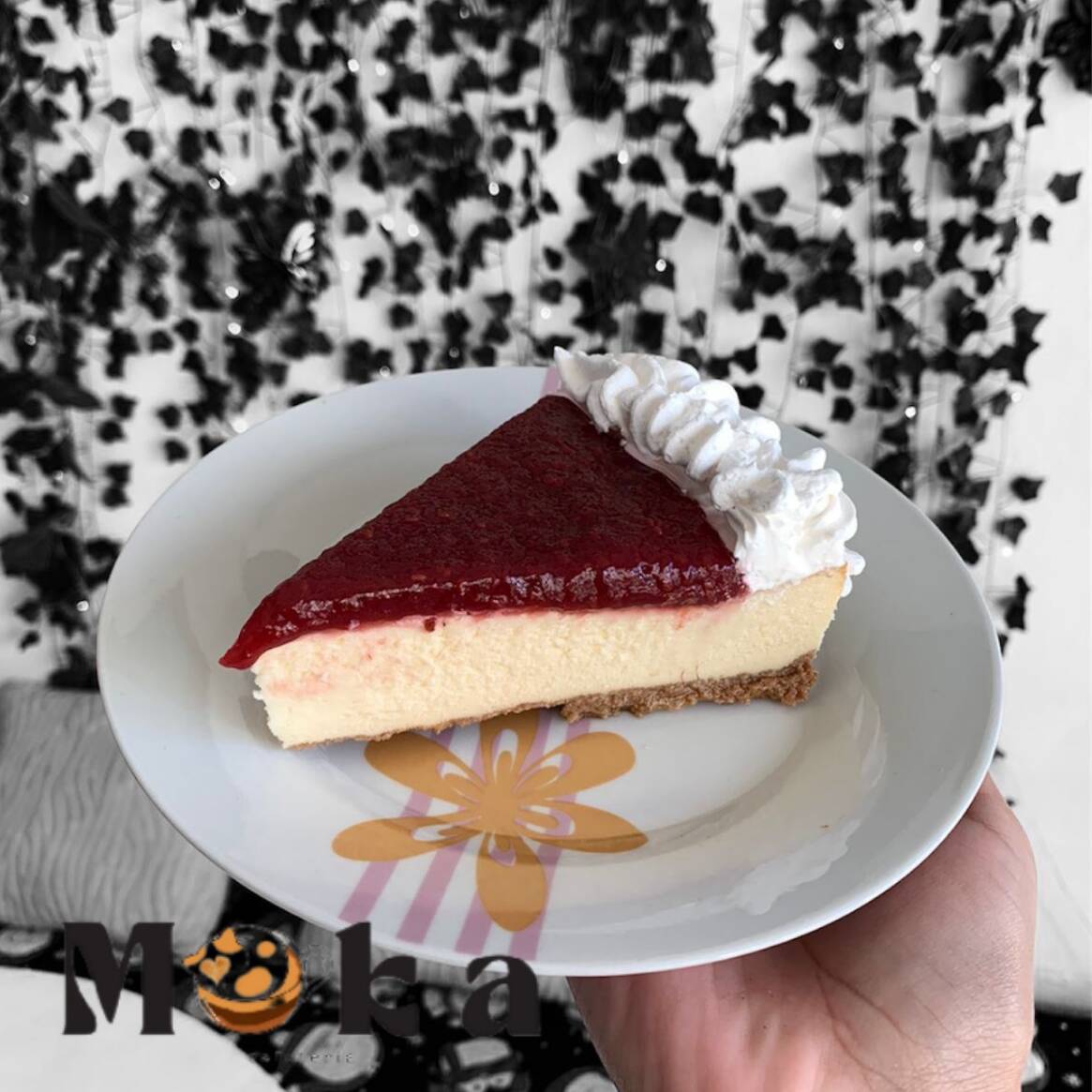 Pastel Cheesecake de Frambuesa Rebanada