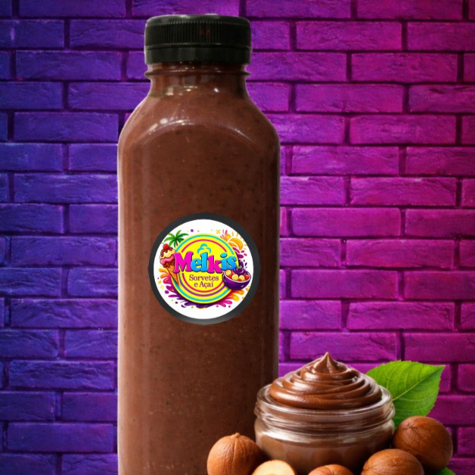 Açaí Batido com um Delicioso Creme de Avelã