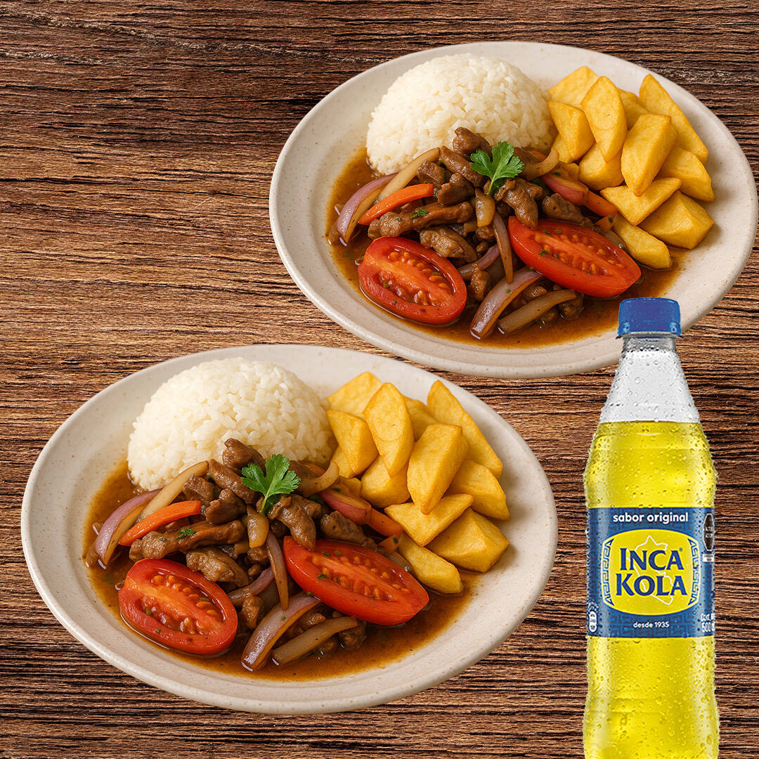 Duo Lomo Saltado + Inca Kola 500ml