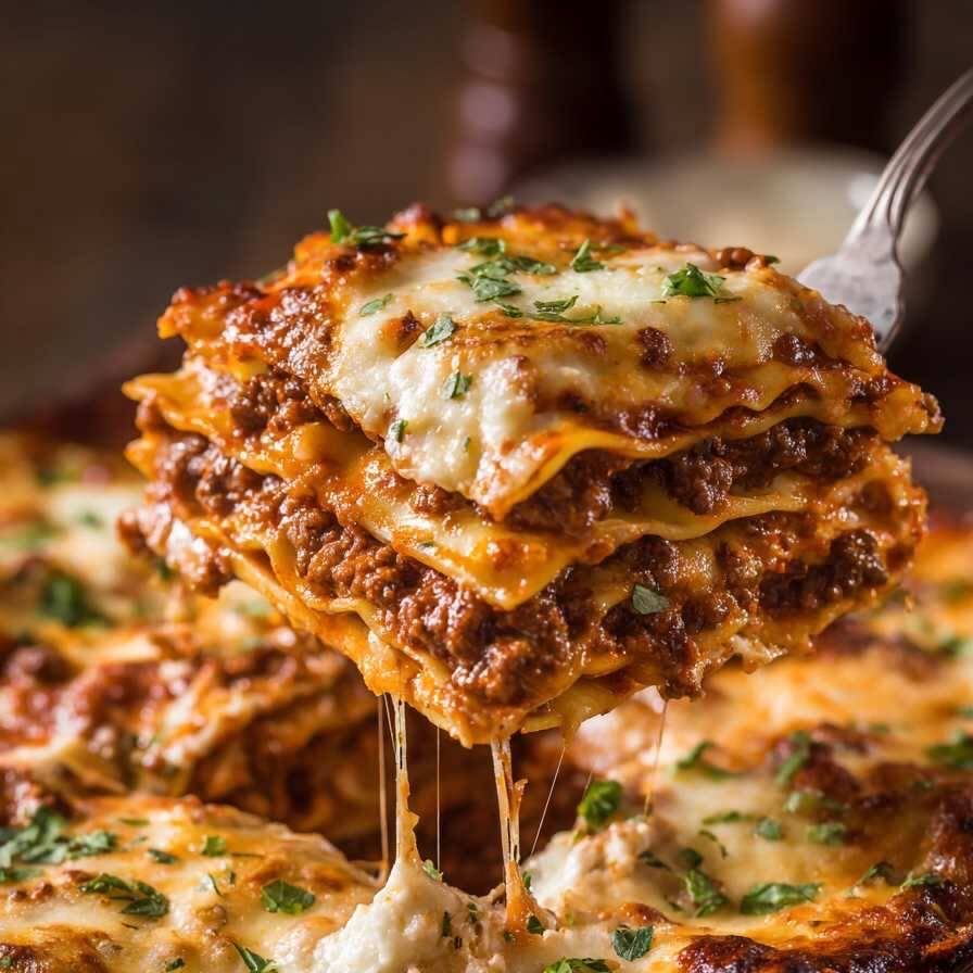 🍝 Lasanha à Bolonhesa Tradicional – 500ml 🍝
Deliciosa lasanha preparada com camadas de massa macia, molho bolonhesa artesanal feito com carne selecionada, molho especial e queijo gratinado. Uma refeição saborosa, cremosa e bem servida, ideal para compartilhar.
🧀 Gratinada e muito saborosa
🥩 Recheio de carne ao molho bolonhesa
Perfeita para o almoço ou jantar, com aquele gostinho caseiro que conquista em cada garfada! 😋🍴