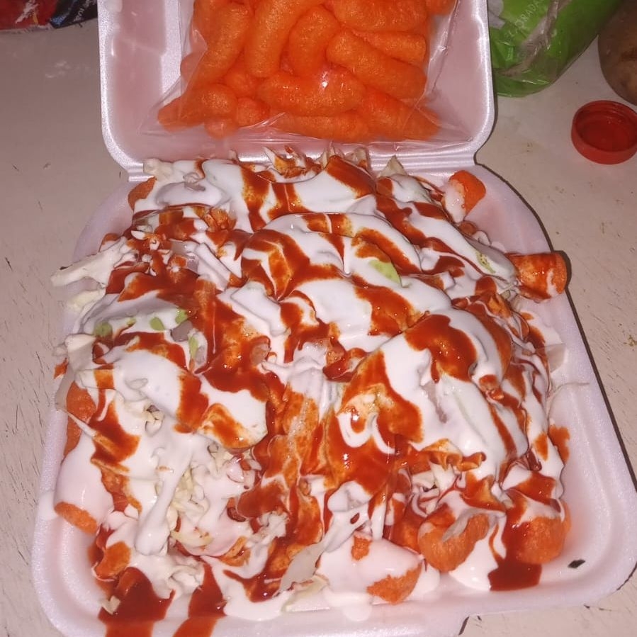 Chetos anaranjados preparados