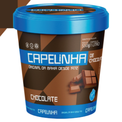 Sorvete de Chocolate 1 litro - Capelinha