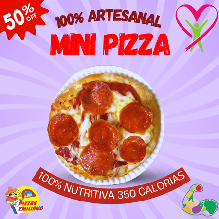 Oferta Exclusiva Mini Pizza Horneada Nutritiva