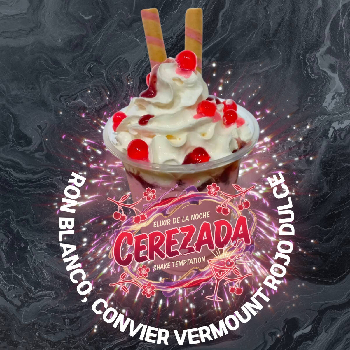 MALTEADA CEREZADA CON LICOR 12 OZ