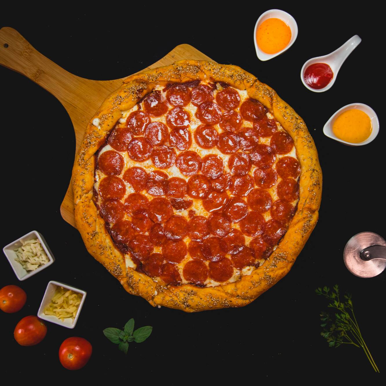 Pizza Grande Signature Crazy Pepperoni Orilla Rell