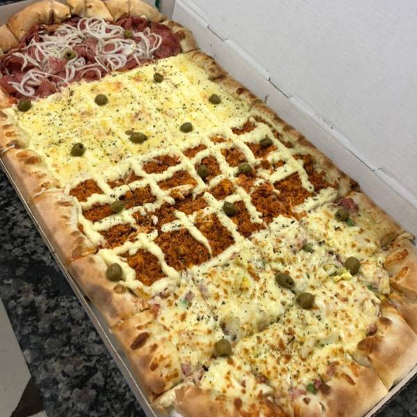 1 CALABRESA 1 PORTUGUESA 1 FRANGO CATUPIRY