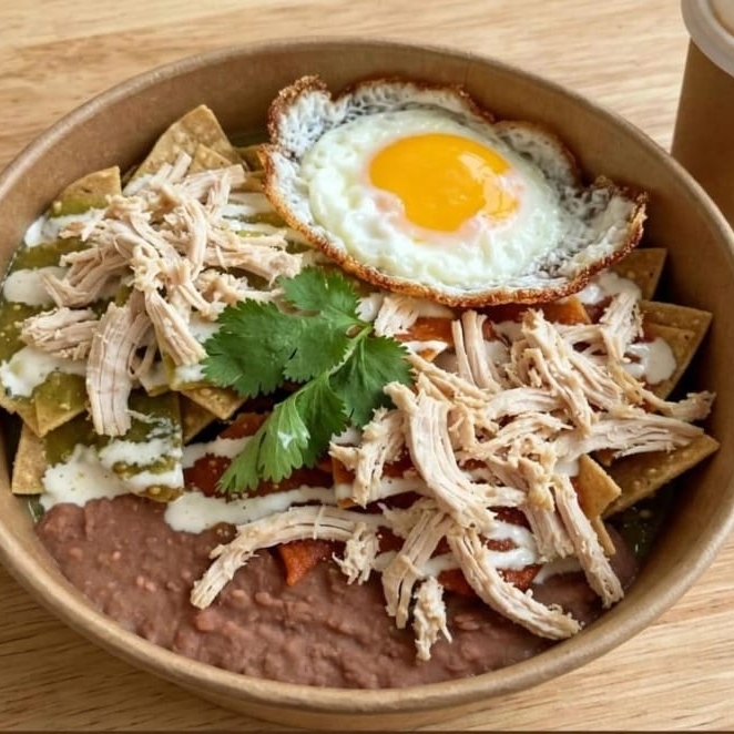 Chilaquiles con Pollo