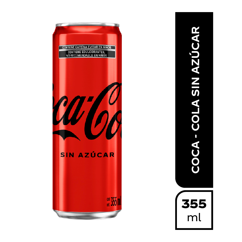 Coca Sin Azucar 355ml Lata