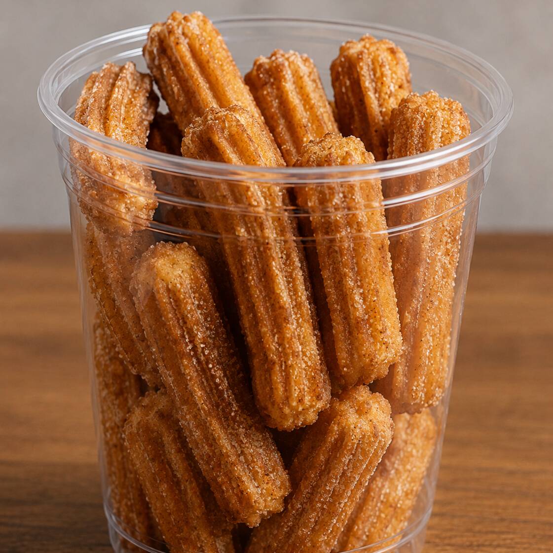 Churros com acompanhamento de doce de leite