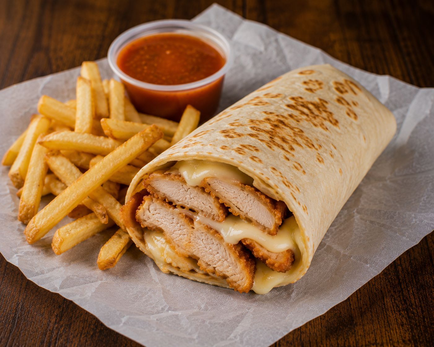 Burrito de Milanesa de Pollo