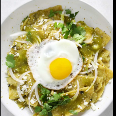 Chilaquiles Verdes Con Huevo