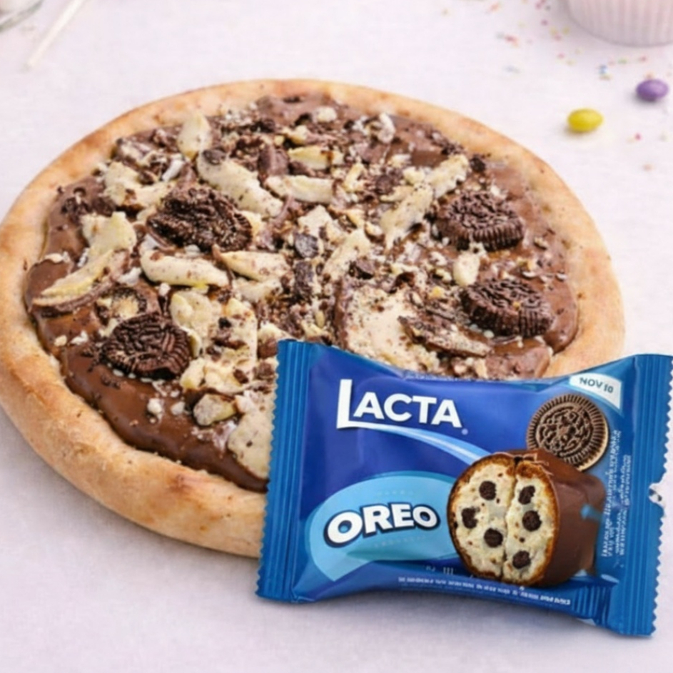 ESFIHA CHOCOLATE AO LEITE E PEDAÇOS Bombom OREO