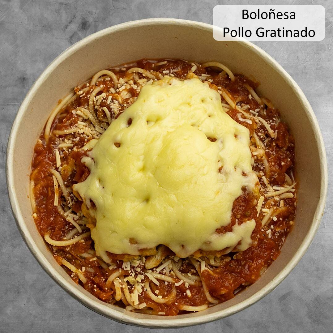Boloñesa Pollo Gratinado