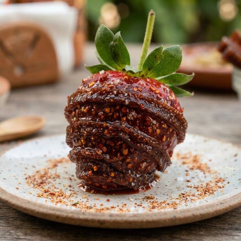 Fresa con Chamoy pieza