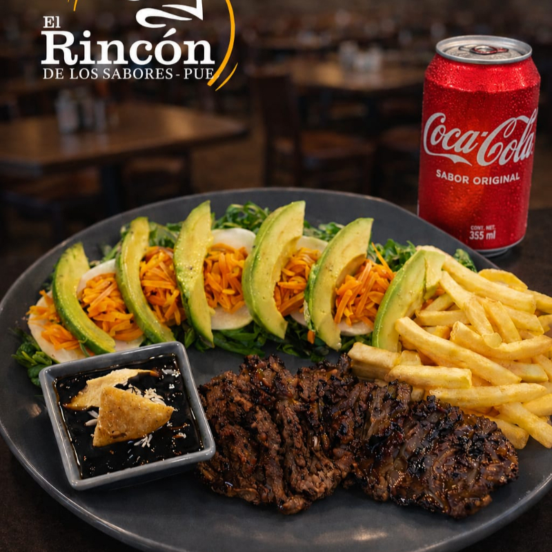 ARRACHERA+COCA COLA 355ML.