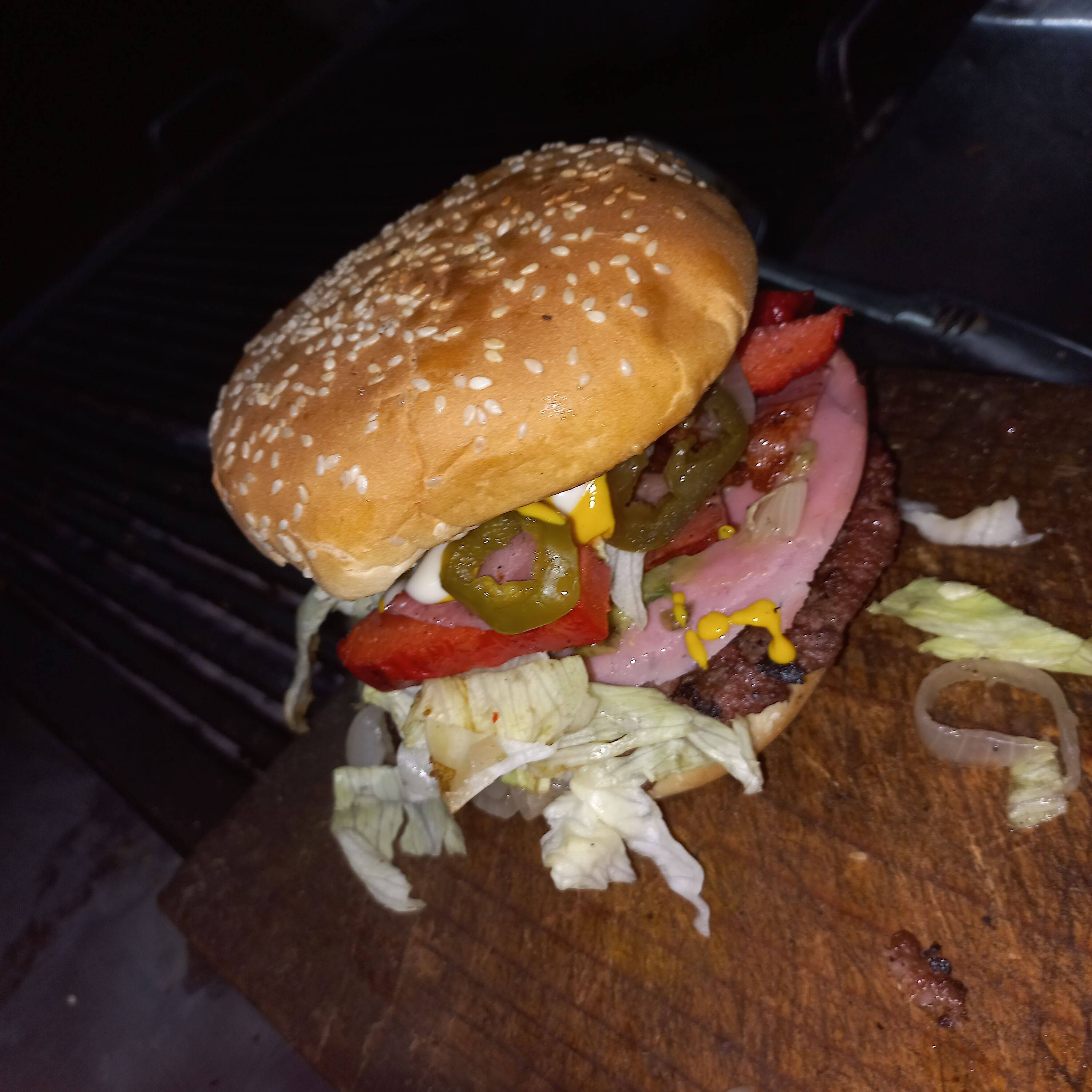 SalchiBurger doble