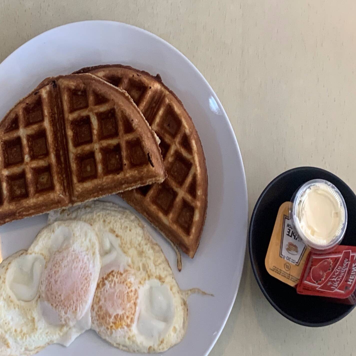 Waffle and Eggs