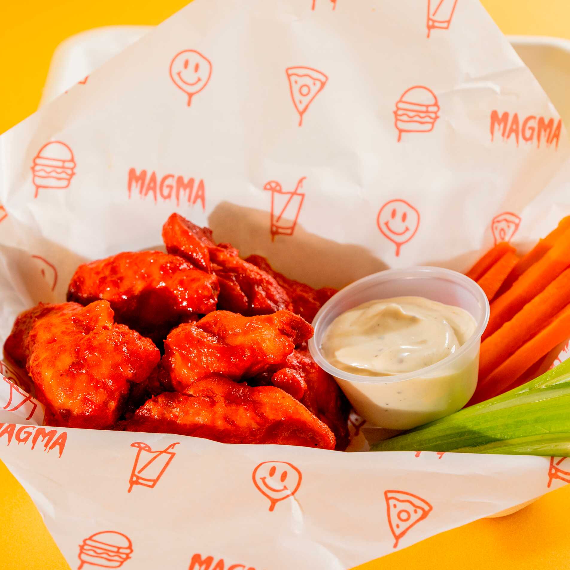 Alitas Magma 20 pzas