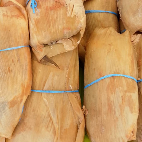 Tamal De Elote Grande Con Carne