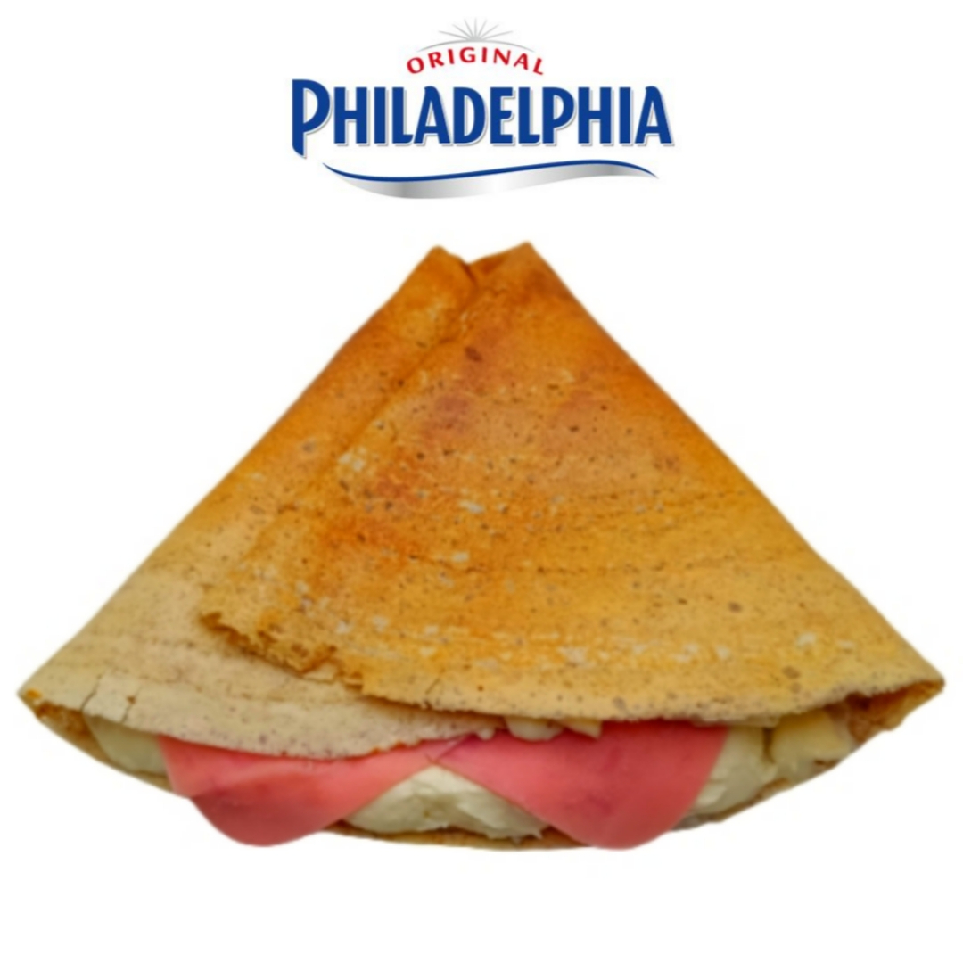 Crepa Jamon con Philadelphia Grande