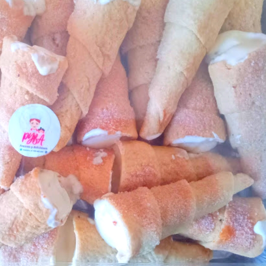 3 conos rellenos