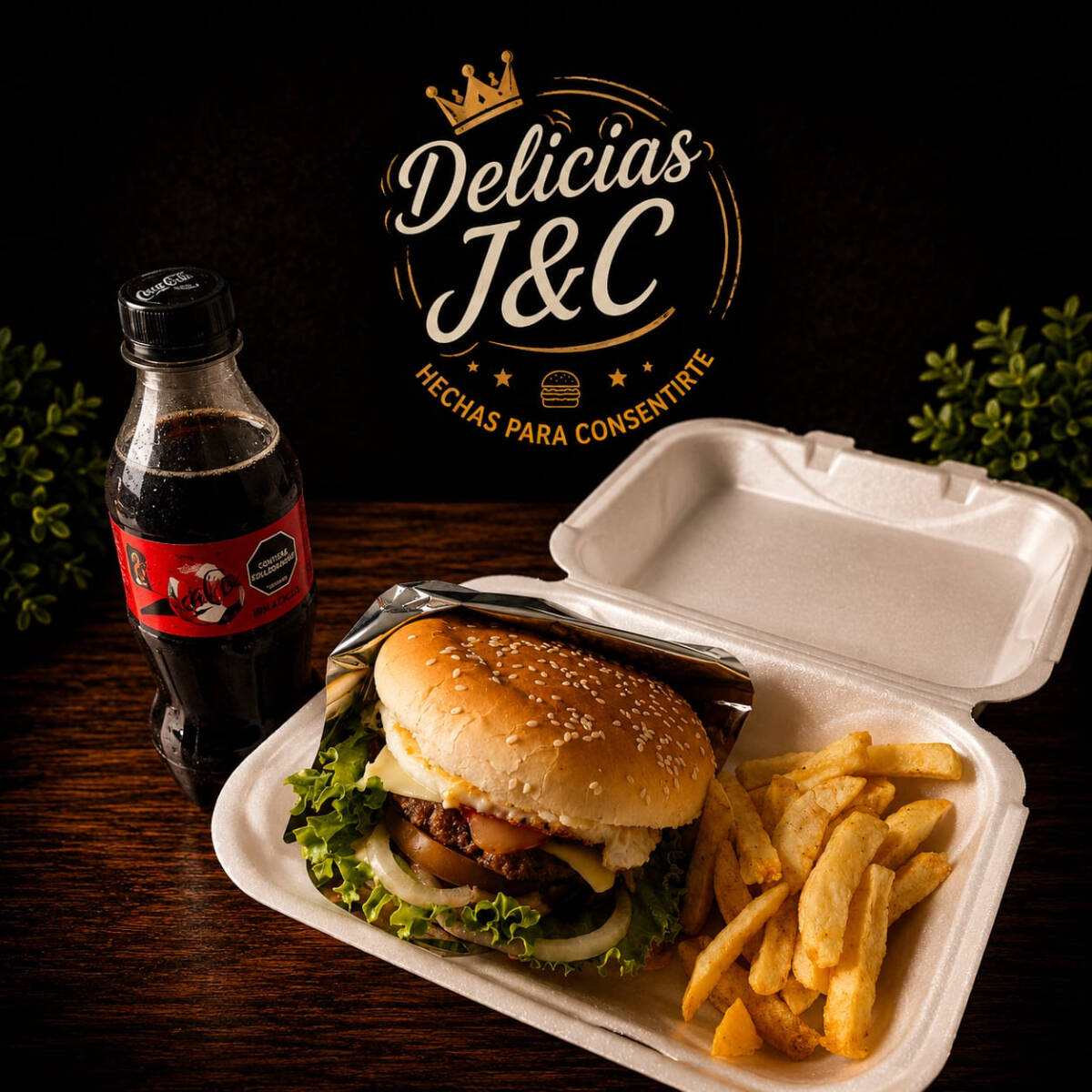 HAMBURGUESA DE LA CASA EN COMBO ZERO