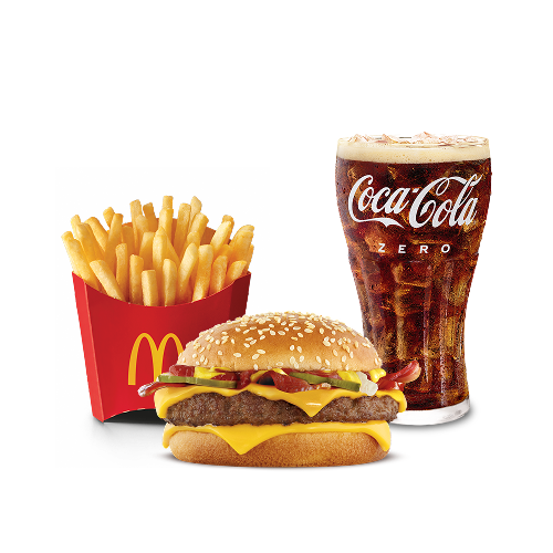 McCombo Mediano Cuarto de Libra Queso Tocineta