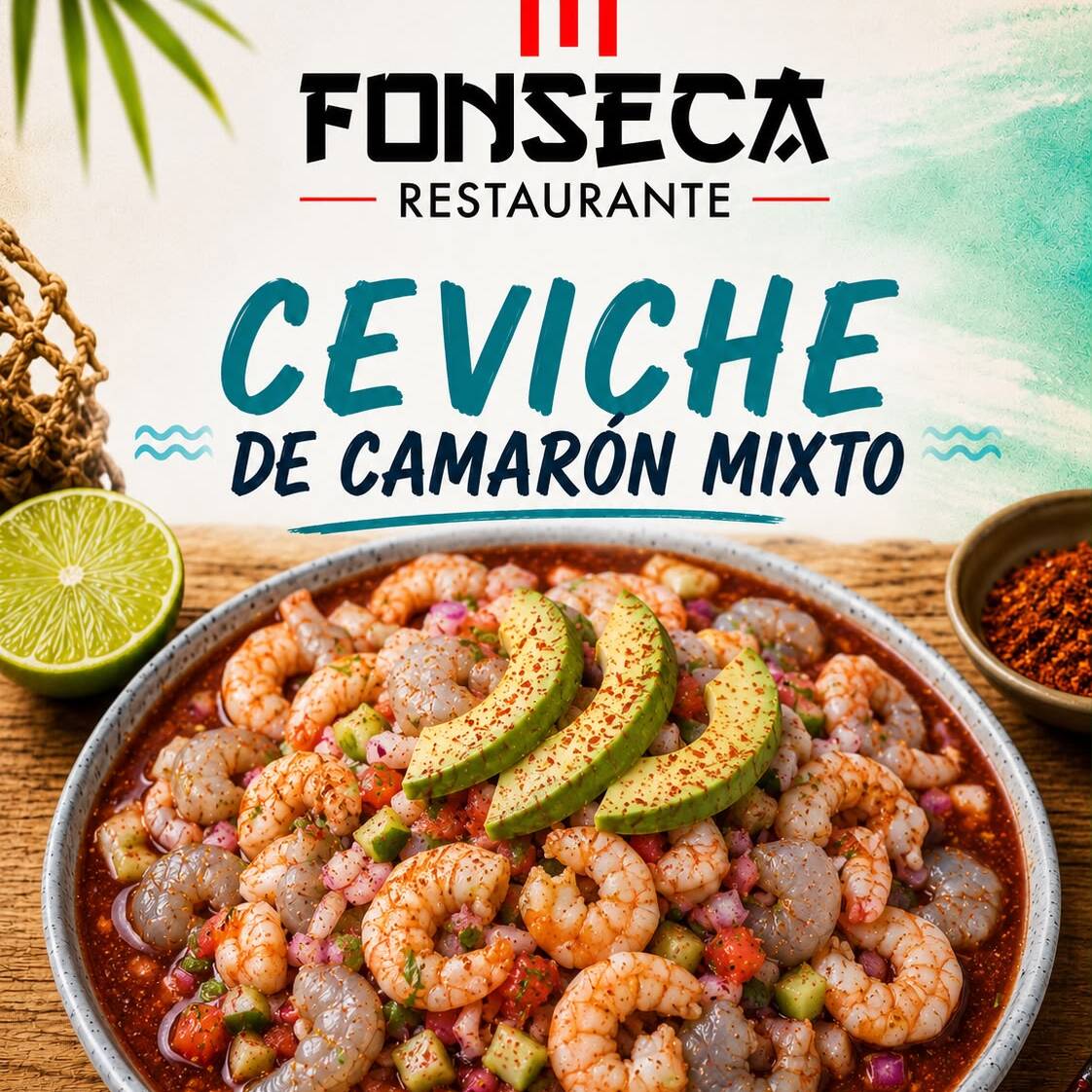 CEVICHE DE CAMARON MIXTO